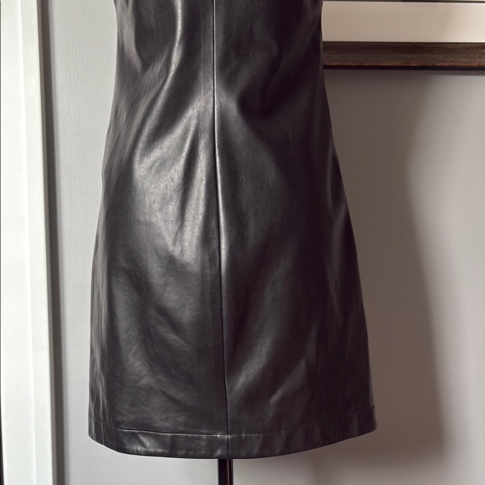 Bailey 44 Black collared Shirt Dress with snap buttons - Picture 9 of 13